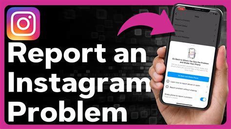 What happens when you report a problem on Instagram?