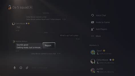 What happens when you report someone on ps5?