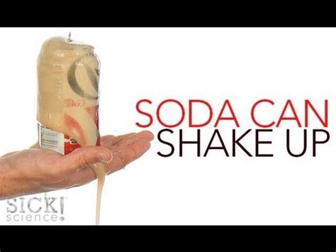 What happens when you shake a can of soft drink?