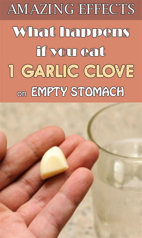 What happens when you swallow whole garlic on empty stomach?