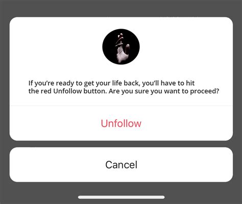 What happens when you unfollow someone?
