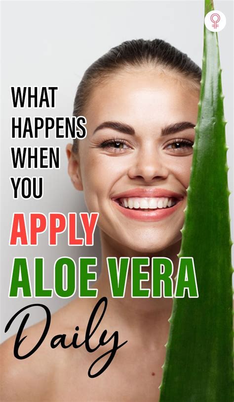 What happens when you use aloe vera everyday?