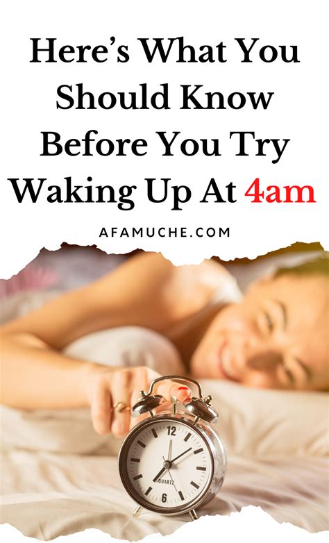 What happens when you wake up at 4am?