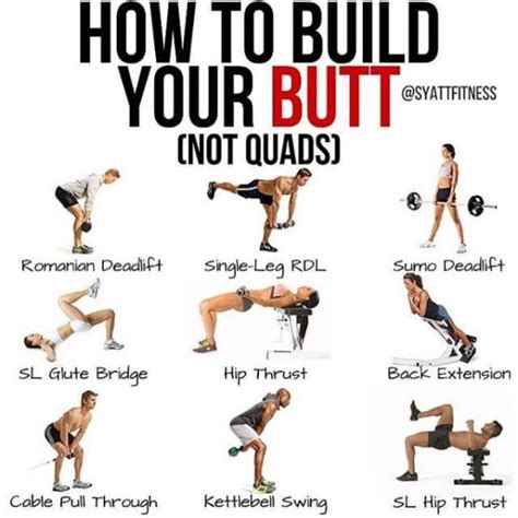 What helps build glutes?
