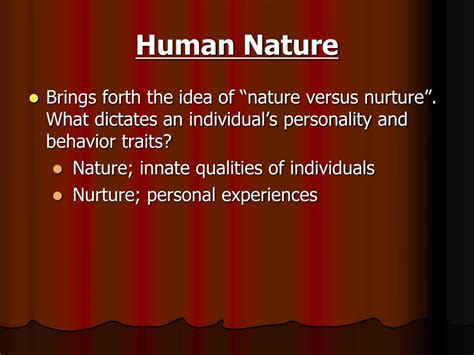 What human nature means?