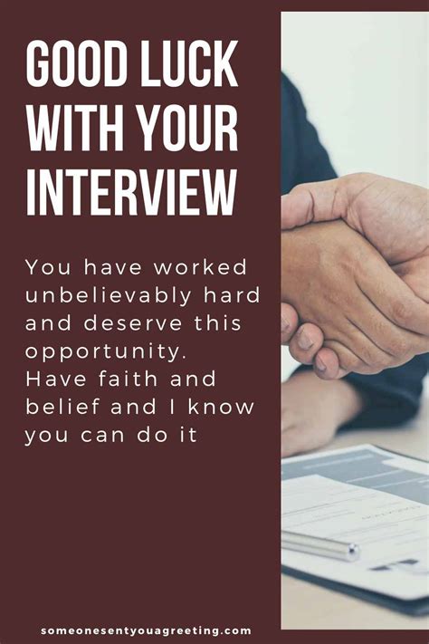 What if an interviewer says good luck?