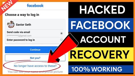 What if my Facebook was hacked and they changed my email and phone number?