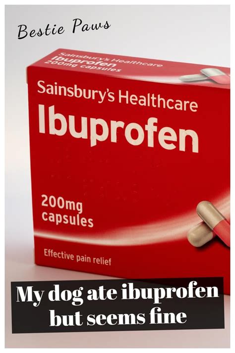 What if my dog eats ibuprofen and is fine?