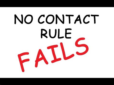 What if no contact rule failed?
