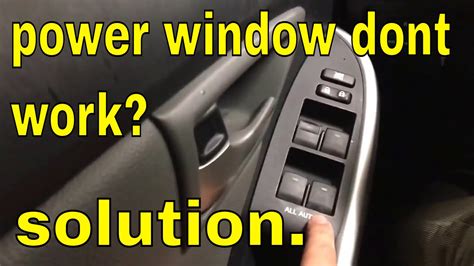 What if power window is not working?