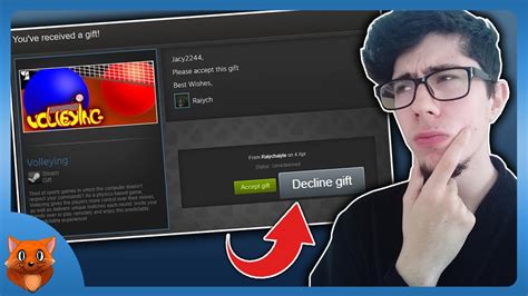What if you decline a Steam gift?