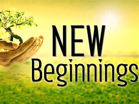 What indicates new beginnings?
