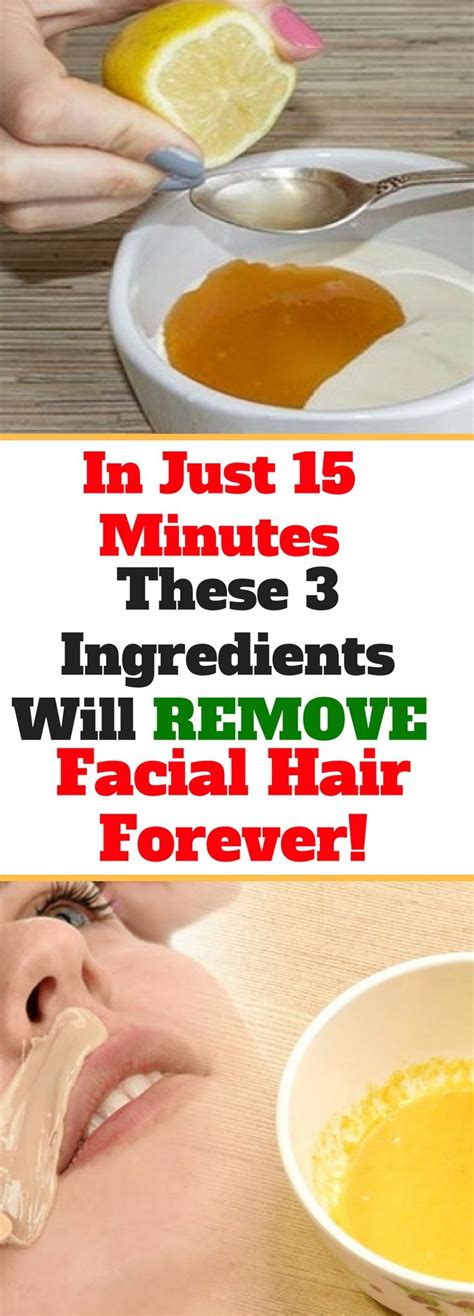 What ingredient removes facial hair?