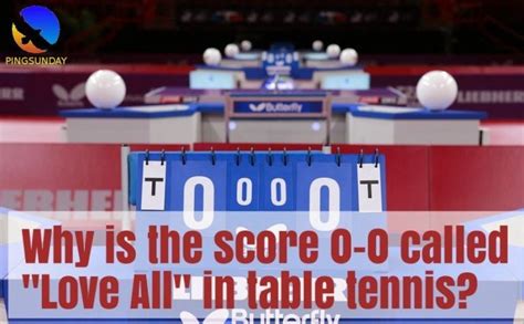 What is 0 0 called in table tennis?