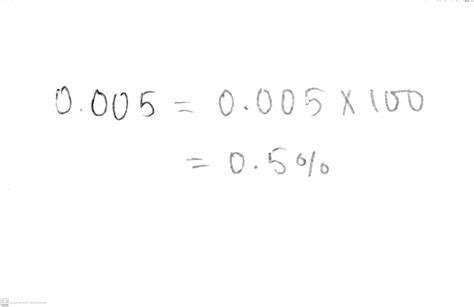 What is 0.005 as a percent?