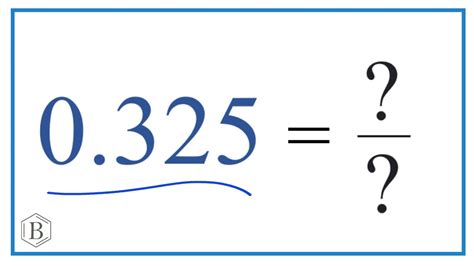 What is 0.325 as common fraction?