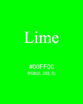 What is 00ff00 in RGB?