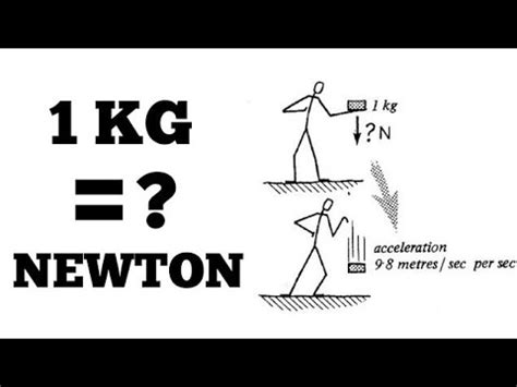 What is 1 Newton in KG?