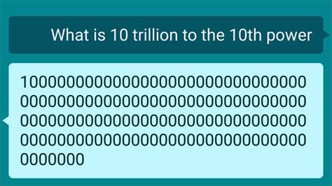 What is 1 billion in the 10th power?