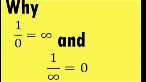 What is 1 by infinity equal to?