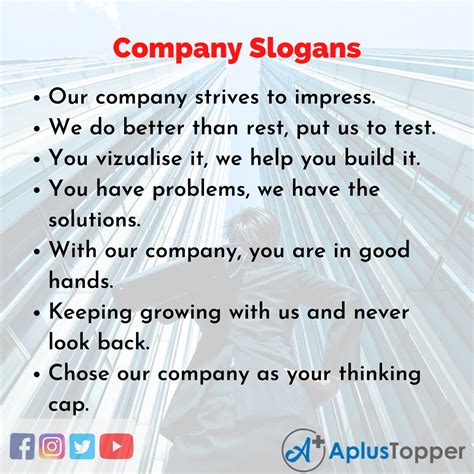 What is 1 example of slogan?