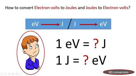 What is 1 joule equal to in eV?