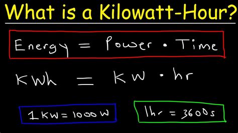 What is 1 kilowatt power hour?