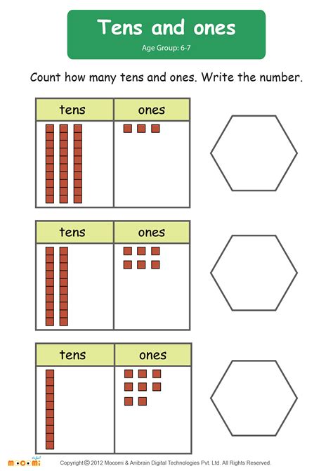 What is 1 tens and 2 ones?