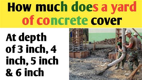 What is 1 yard of cement?