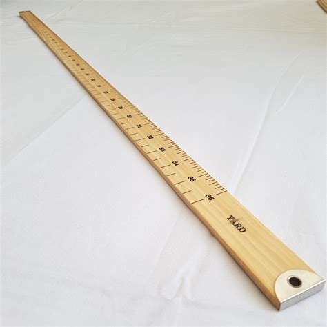 What is 1 yard on a ruler?