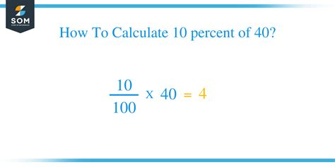 What is 10% out of 40?