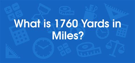 What is 1760 yards mean?