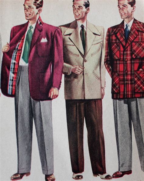 What is 1950s mens fashion?