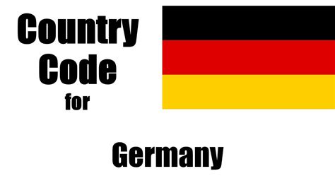 What is 2 code Germany?