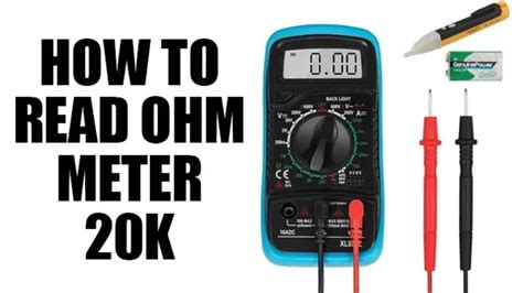 What is 20K ohms on multimeter?