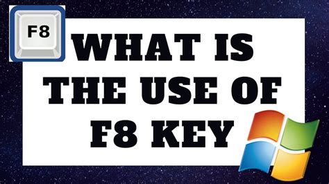 What is 3 times F8 key used for?