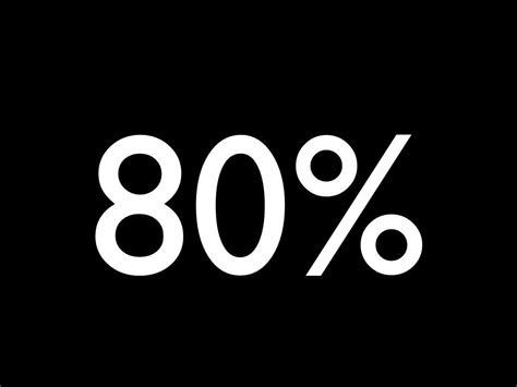 What is 30% out of 80?