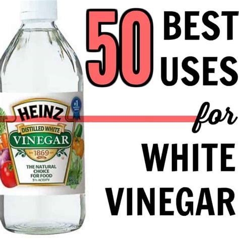 What is 30% white vinegar used for?