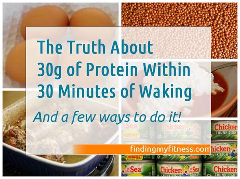 What is 30 grams of protein 30 minutes after waking?