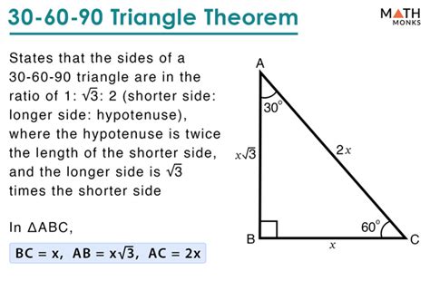 What is 30-60-90 triangle Theorem in geometry?