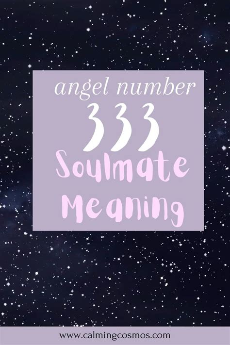 What is 333 for soulmates?