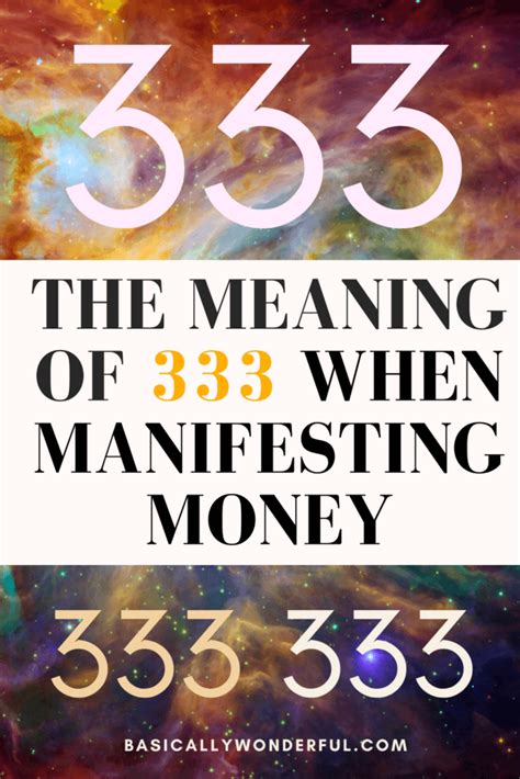 What is 333 money?