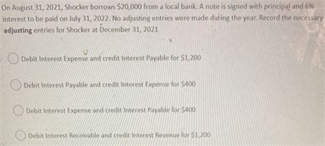 What is 5 interest on a $20000 loan?