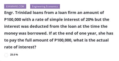 What is 7% interest on 100000 loan?
