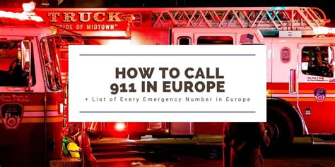 What is 911 in Europe?