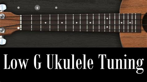 What is A low G pitch on A ukulele?