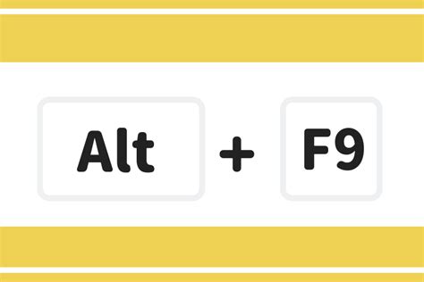 What is Alt F9?