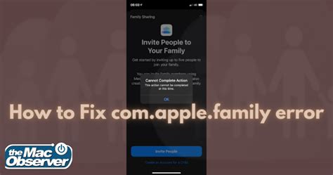 What is Apple family error 1005?