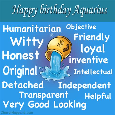 What is Aquarius birthday?