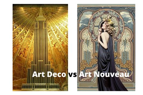 What is Art Deco vs art nouveau?